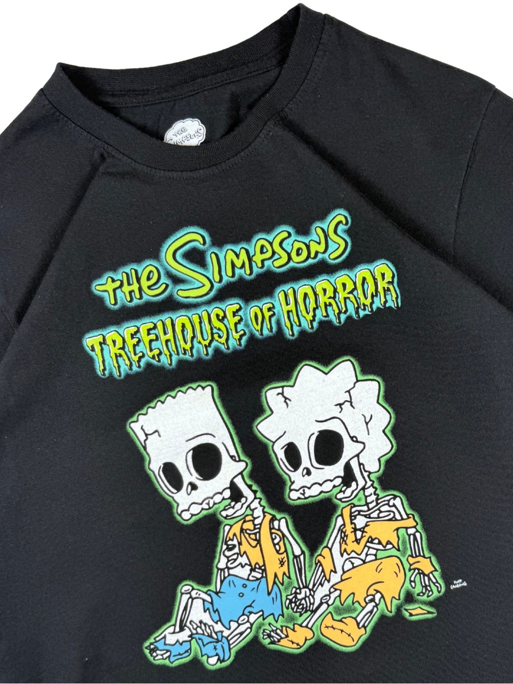 Men’s The Simpsons Treehouse Of Horror Black Short Sleeve T-Shirt Size Medium - Picture 3 of 7